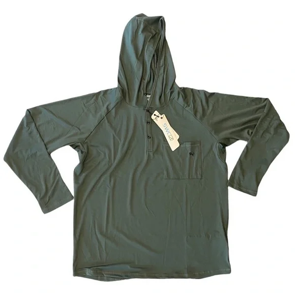 SKINNY WATER CULTURE - SWC - Hawksbill Hoodie  in Green (Rare Color) - Picture 9 of 16
